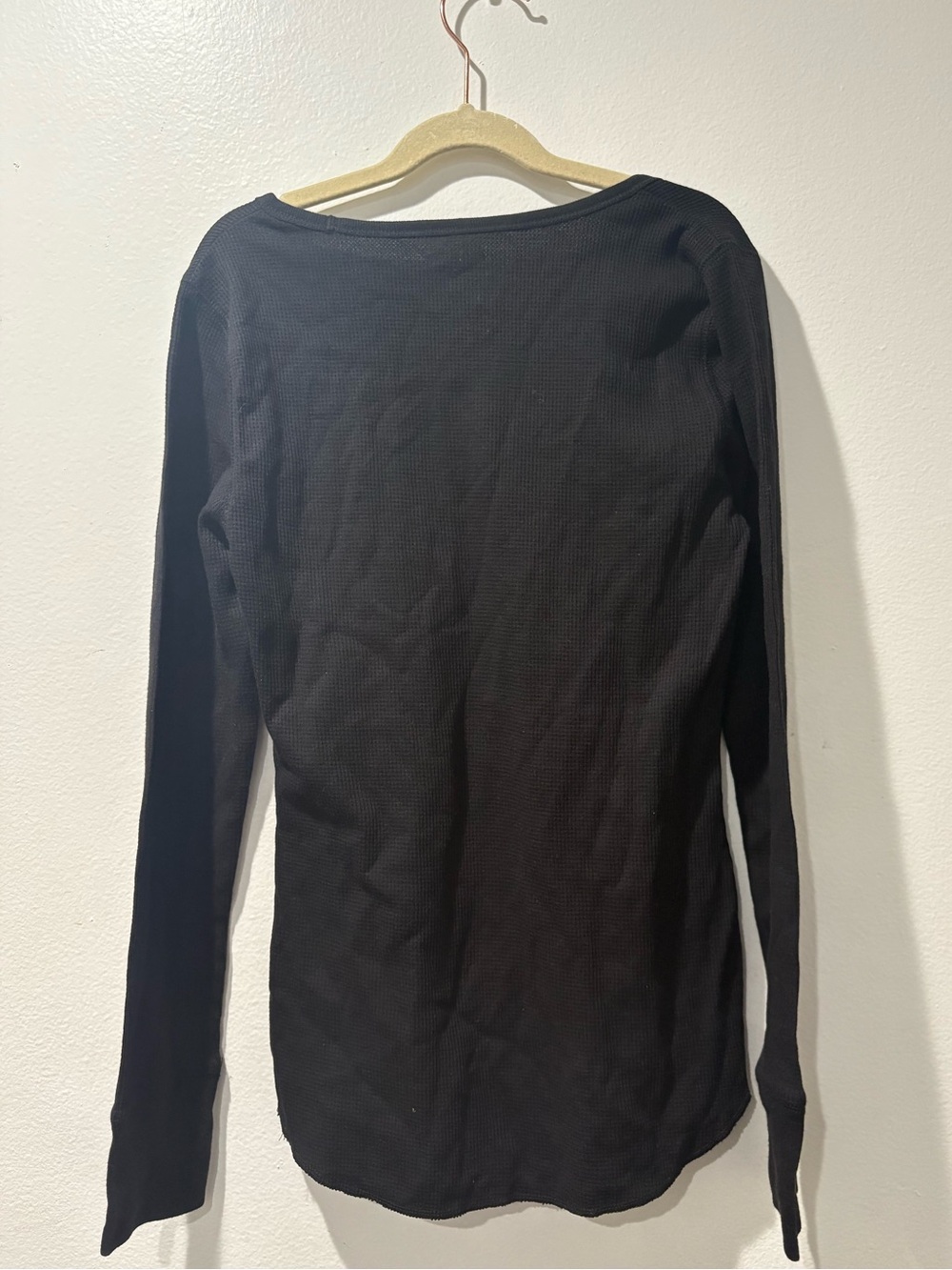 Old Navy Black Long-Sleeve Women’s Thermal Top NWOT